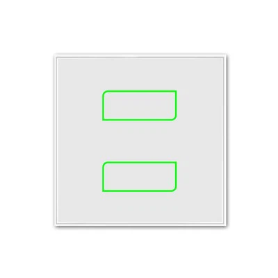 Wifi Smart Touch Zwei-Gang-Schalter EUR